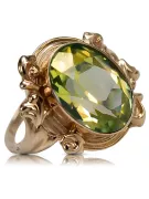 Original Vintage 14K Rose Gold Yellow Peridot Ring Vintage style vrc100r